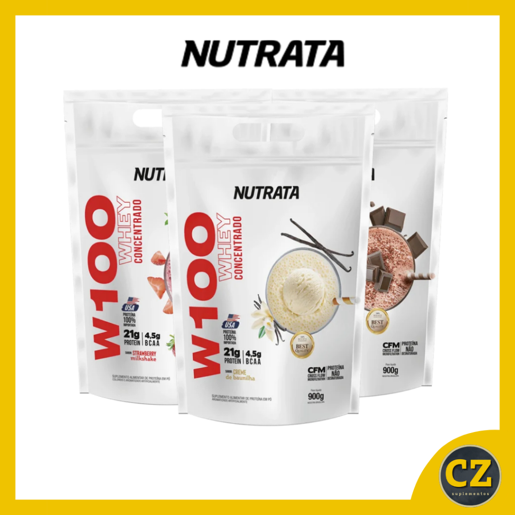 W100 Whey Protein Refil (900g) – Nutrata