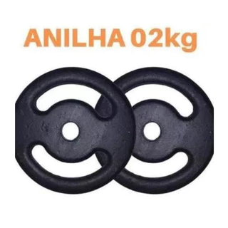 Kit duas anilhas 2KG Pintadas