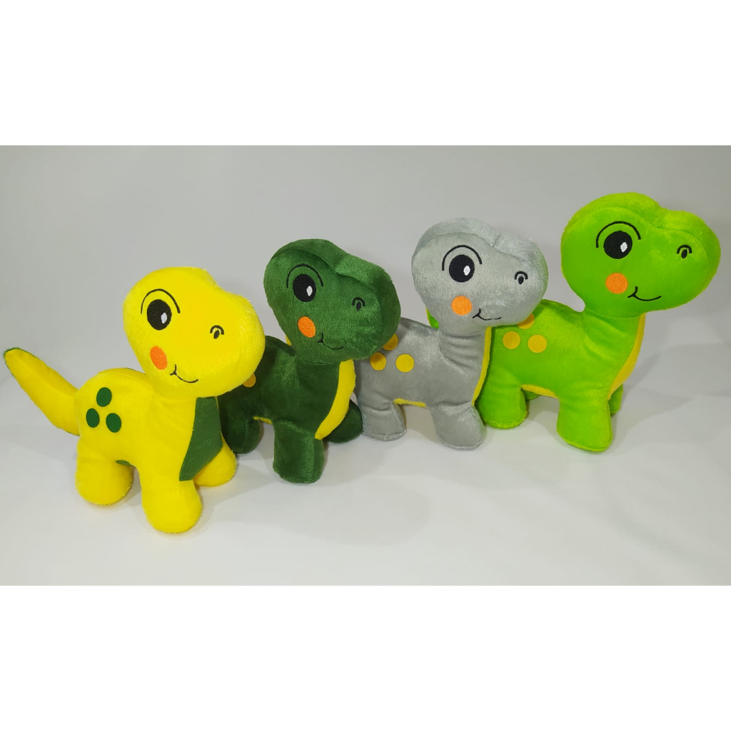 Dinossauro Pelúcia 27cm para Presentear Brincar Decorar varias cores