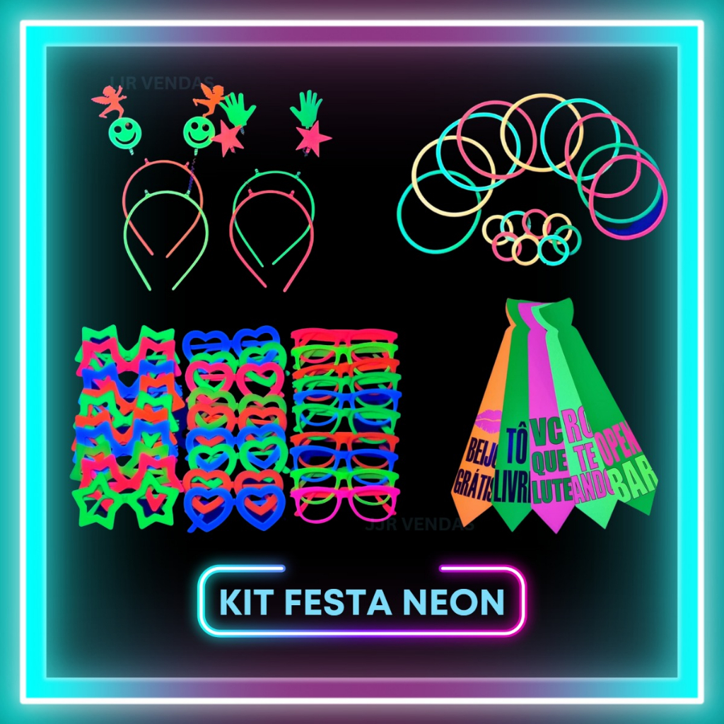 Chapéu Coquinho Neon Para Festas - Kit 12 Unidades