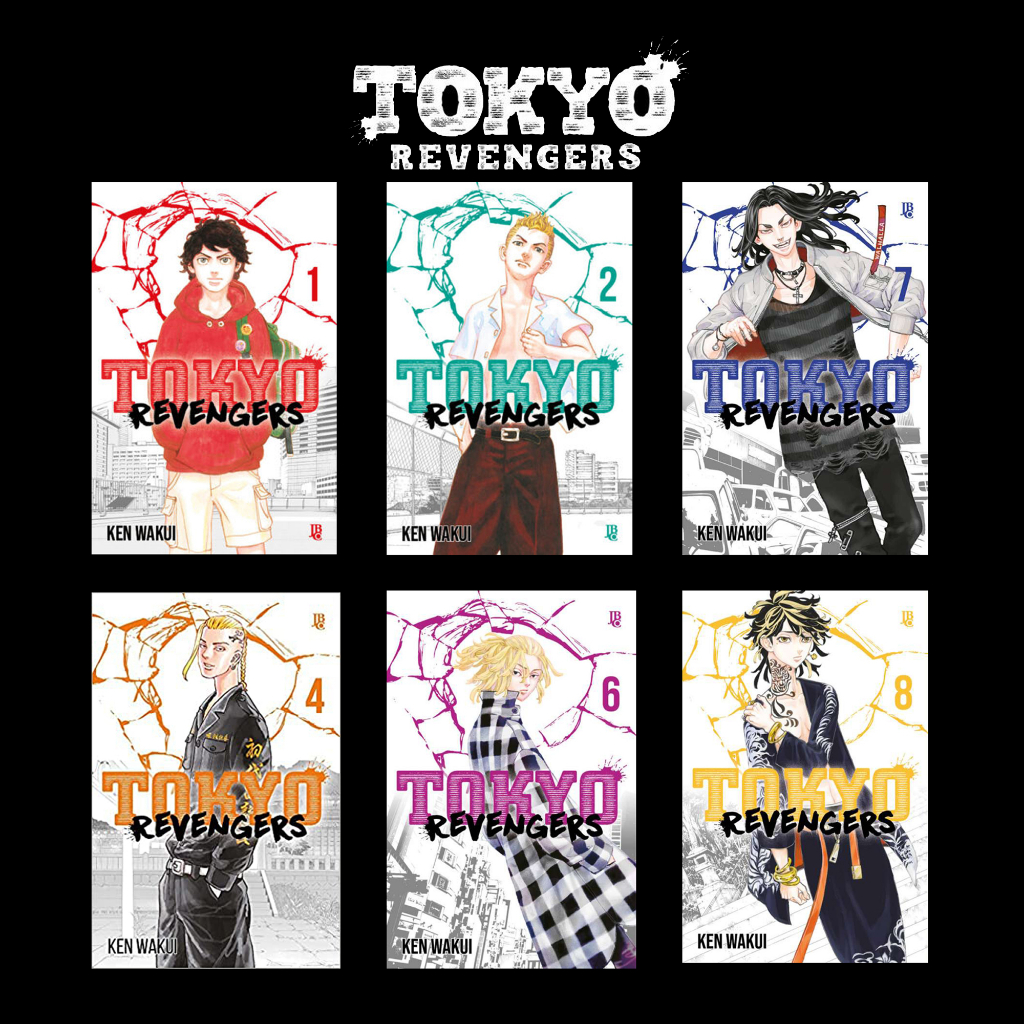 Kit: Mangá Tokyo Revengers Vol.01 ao 06 jbc em Português em