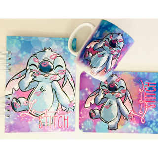 Combo Stitch - Caderno - Mouse Pad - Caneca