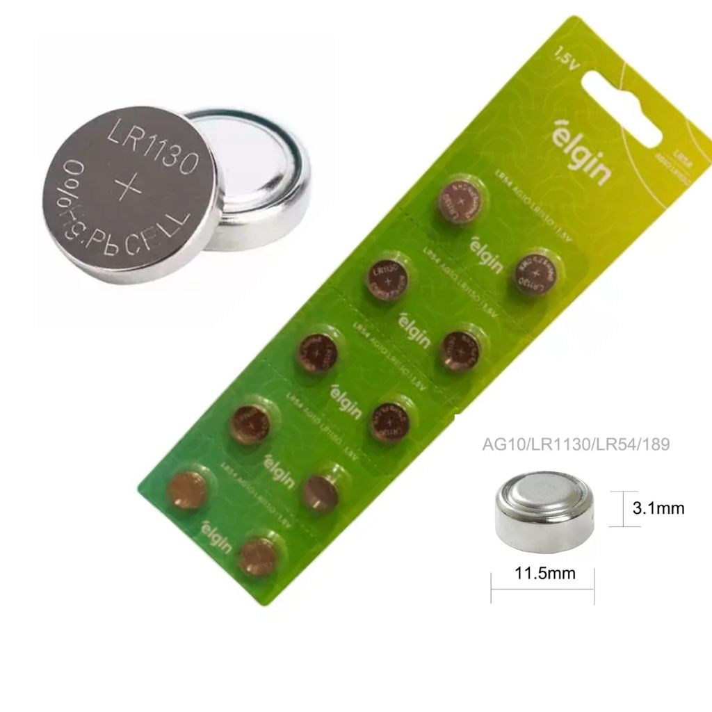 Beidongli Batterie LR1130 AG10 1.5V - Confezione Da 20 | Sostituisci 1131 189 LR54 Per Orologi E Telecomandi