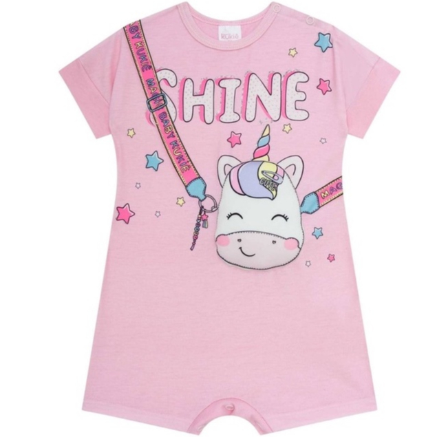 Baju Baby Kawaii Romper One Piece Unicórnio Coelho Vaca Pontos De Roupa De  Animal De Estimação Flanela Fato De Salto Macio