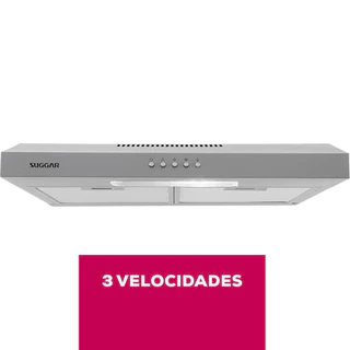 Depurador Slim Suggar 60cm 3 Velocidades Prata DPS161PR/DPS162PR