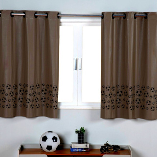 Feelyou Cortinas de janela de bola de futebol fogo jogos cortinas blackout  para crianças futebol americano