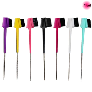 Pente Escova Baby Hair 3 Em 1 Ponta Fina Pente Para Cabelo e Sobrancelha Cabo de Aço Modern Girl