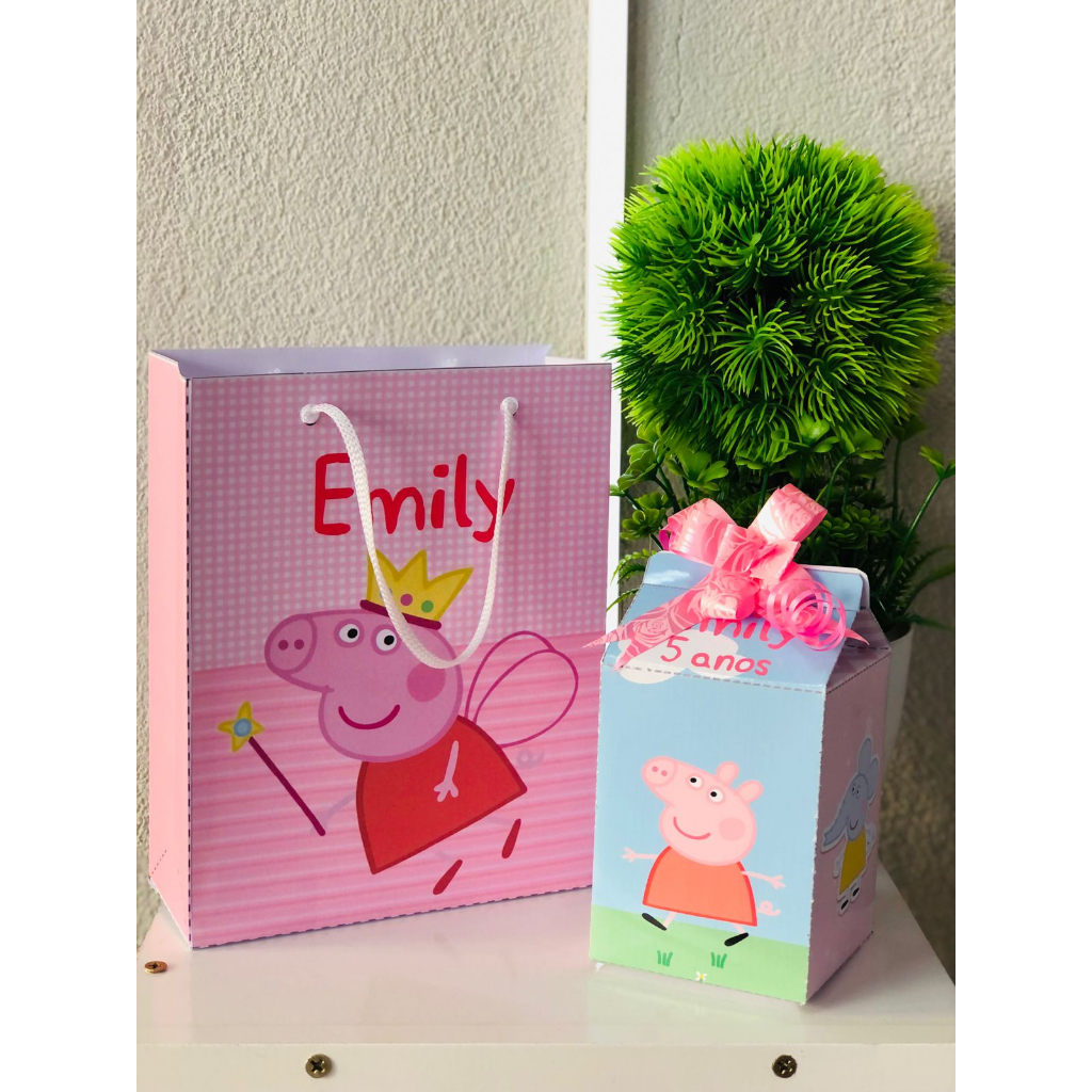 Caixa Casinha Personalizada Peppa Pig Ideal para colocar guloseimas ou  lembrancinhas, personalizamo…