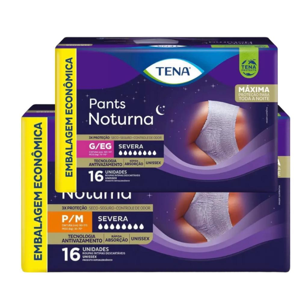 Fralda Calça Geriatrica Tena Pants Noturna | Shopee Brasil