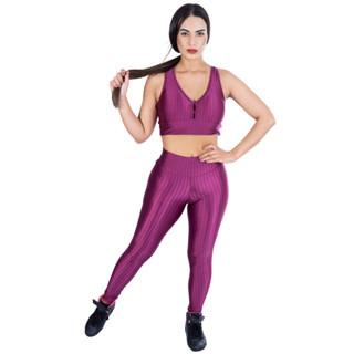 Calça Legging Cirre 3D Academia Cós Reto Pink, Moda LLevo