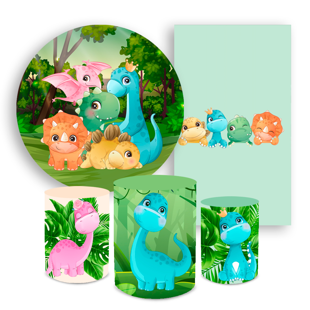 Kit Ouro Festa Aniversário Dino Mite Dinossauro Baby Desenho Decoração  Cenários