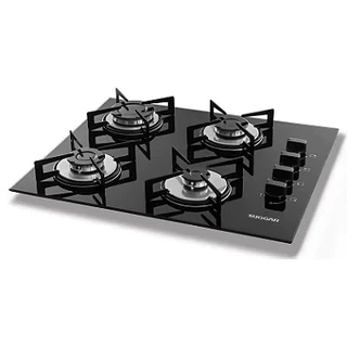 Cooktop a Gas 4 Bocas Suggar Fg4004vp Preto Bivolt