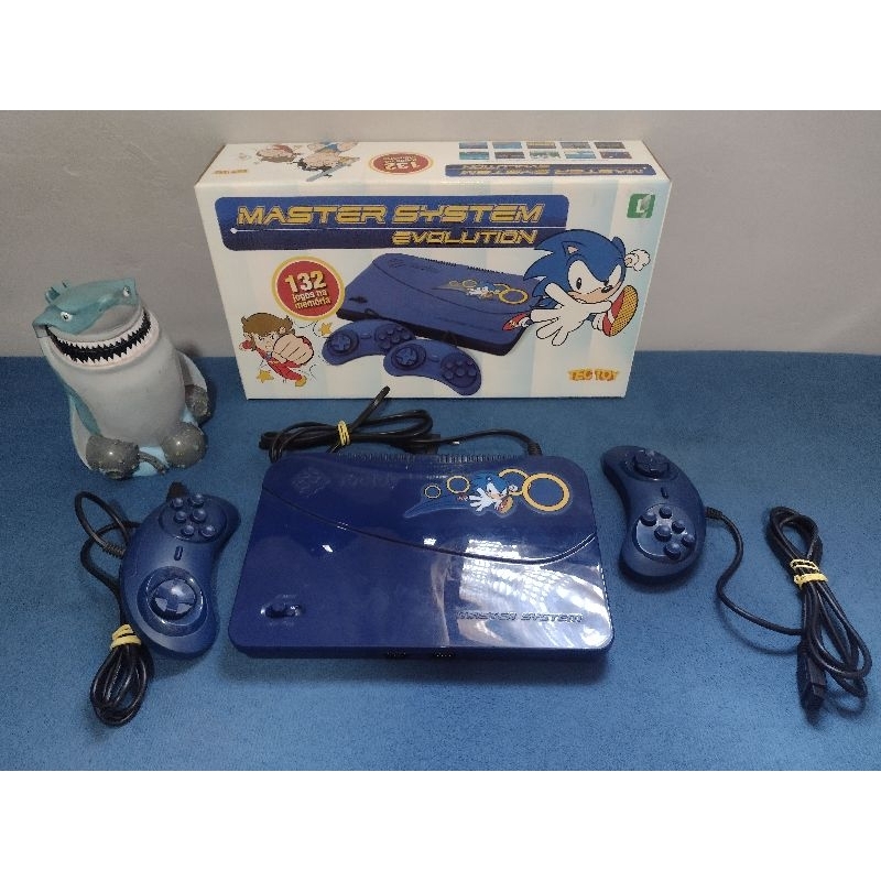 Sega Master system evolution tectoy 132 jogos na memória na caixa