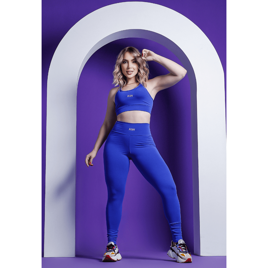 Conjunto Lux Calça Royal + Top Nadador Royal AQN SPORT