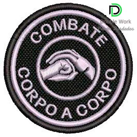 Patch Bordado Combate corpo a corpo 6,5x6,5 cm Cód.2383