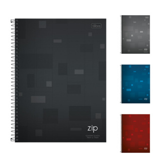 Caderno Universitário TILIBRA Zip Cores - 10 Matérias com 160 Folhas