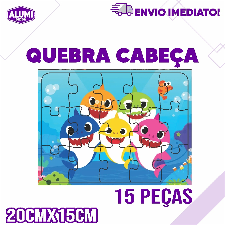 Quebra Cabeça Adesivado personagem em MDF 2.8mm Cores, Lembrancinhas, Teste de Memória