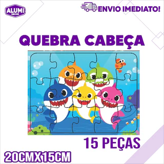 Quebra Cabeça Adesivado personagem em MDF 2.8mm Cores, Lembrancinhas, Teste de Memória