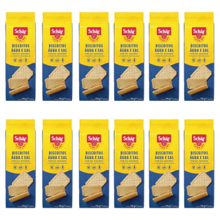 Kit 12 Biscoitos Snackers Água e Sal 115g Schar