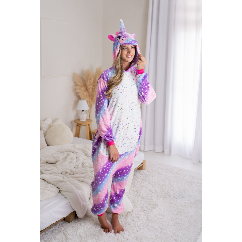 Pijama SLOWMOOSE Inverno Meninos Costura Crianças Cosplay Costura Onesie  Unicórnio Pijama Pijama para Meninas 4-12 Anos L03 - 4T (La39 - 10)