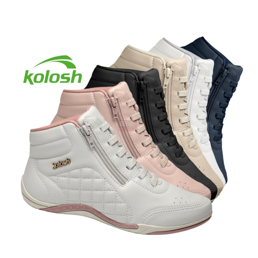 Kolosh Branco Botinha Da Kolosh Tenis Bota Kolosh Original