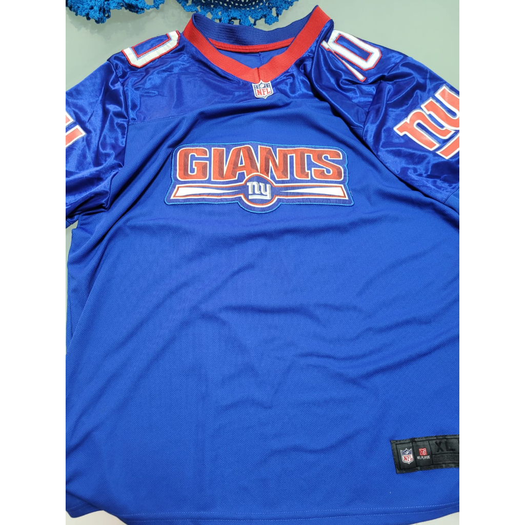 Camiseta Masculina 2022NFL New York Giants Saquon Barkley Azul