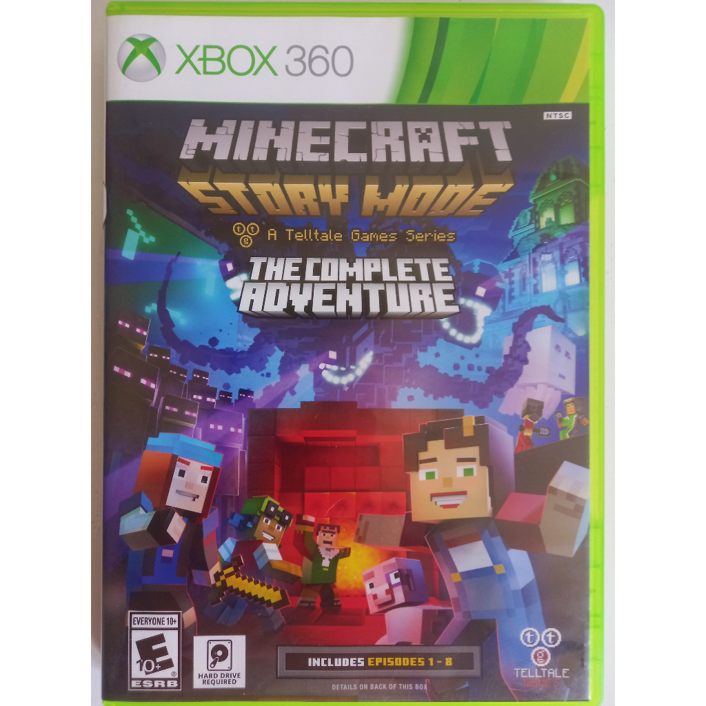 JOGO MINECRAFT STORY MODE ORIGINAL XBOX 360 MIDIA FISICA CD. | Shopee ...