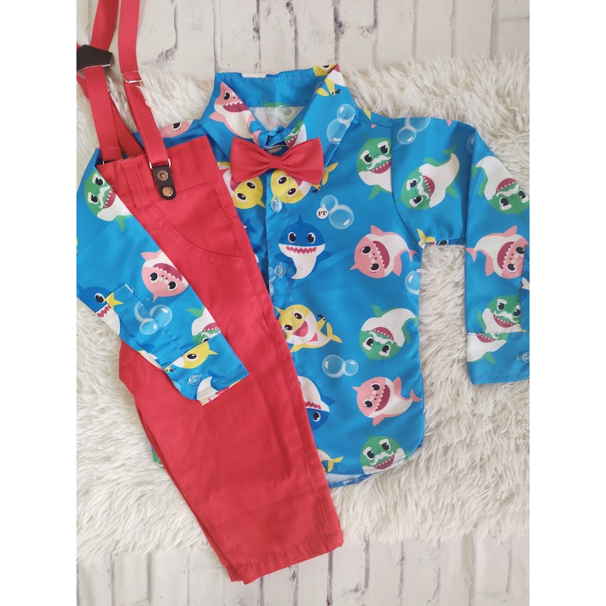 Roupa baby fashion shark bebe