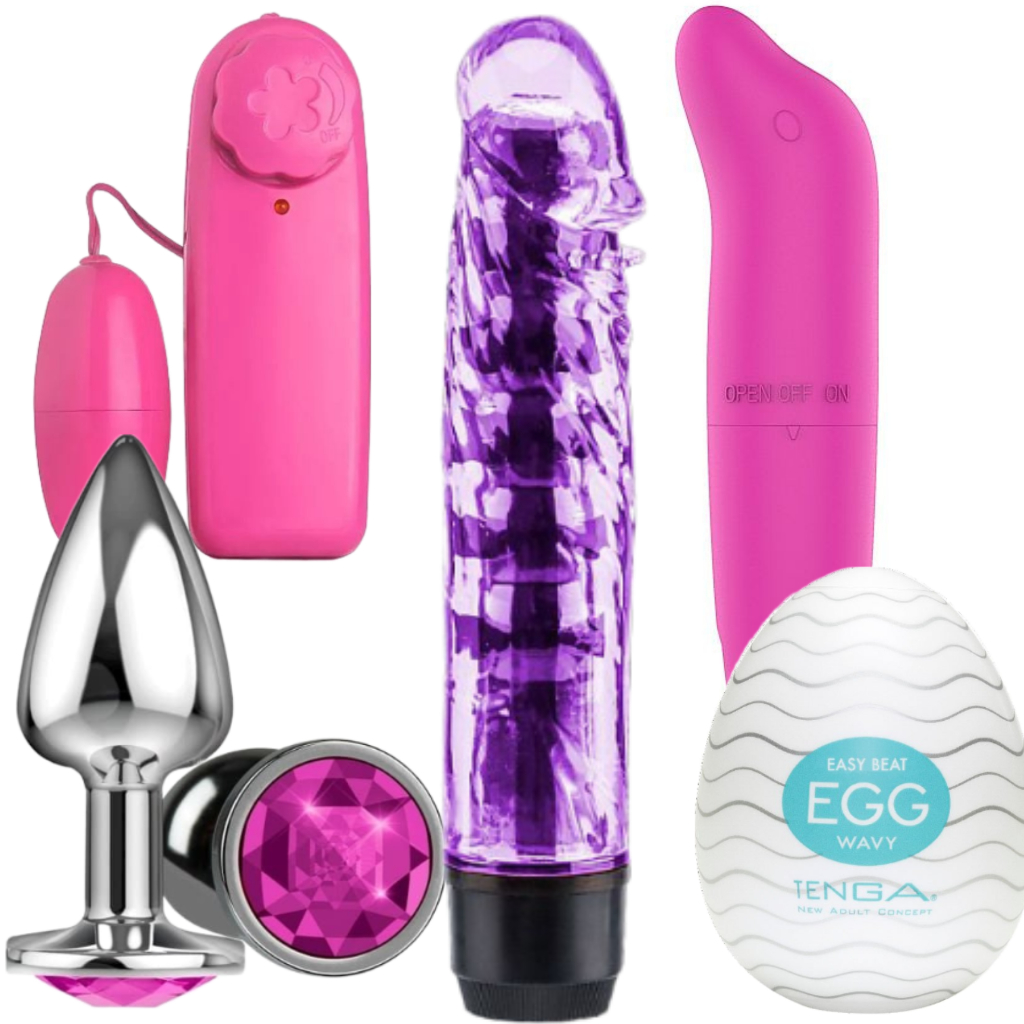 Kit Sex Shop Vibrador Golfinho Vibro Bullet Personal Vibrador Feminino Plug Anal Egg 0608