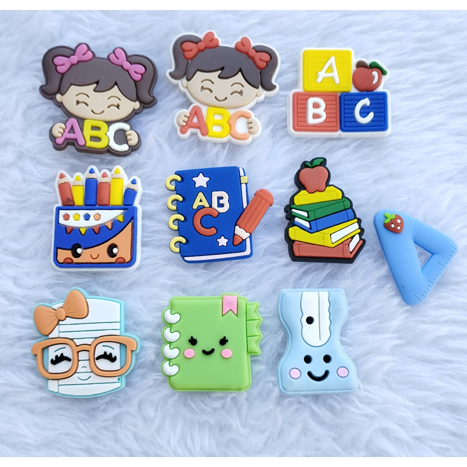 KIT 10und Aplique Emborrachado Infantil Laços Tiaras Prendedores Artesanato DIY