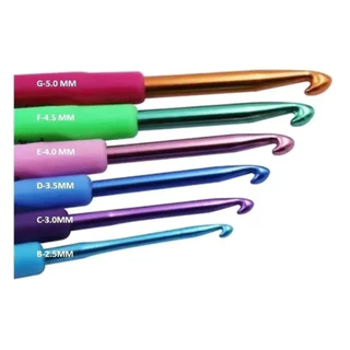 Kit Agulhas de Crochê Pacote Com 6 Unidade em Oferta na Shopee
