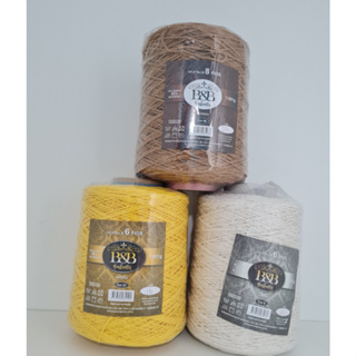 kit 3 Barbantes B&B Fio 6 ou Fio 8 (IMPORTANTE : Escolher as cores no chat no momento da compra)