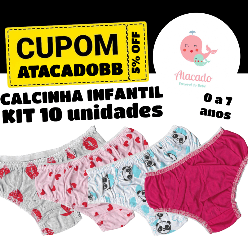 Calcinha Infantil Kit Un Algod O A Anos Menina Kit Calcinha Bebe Shopee Brasil