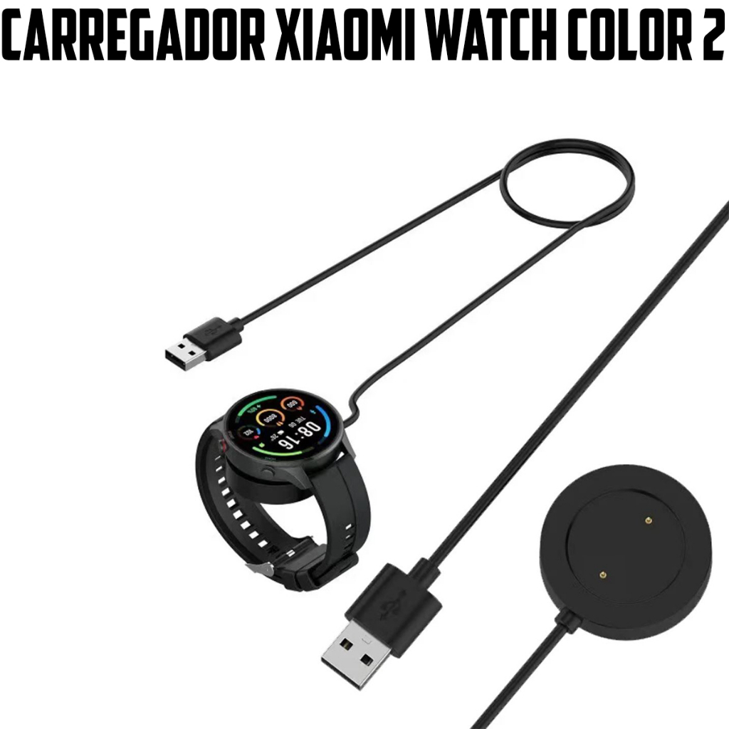 Cabo Carregador Magnetico Para Xiaomi Watch Color 2 Usb 1m