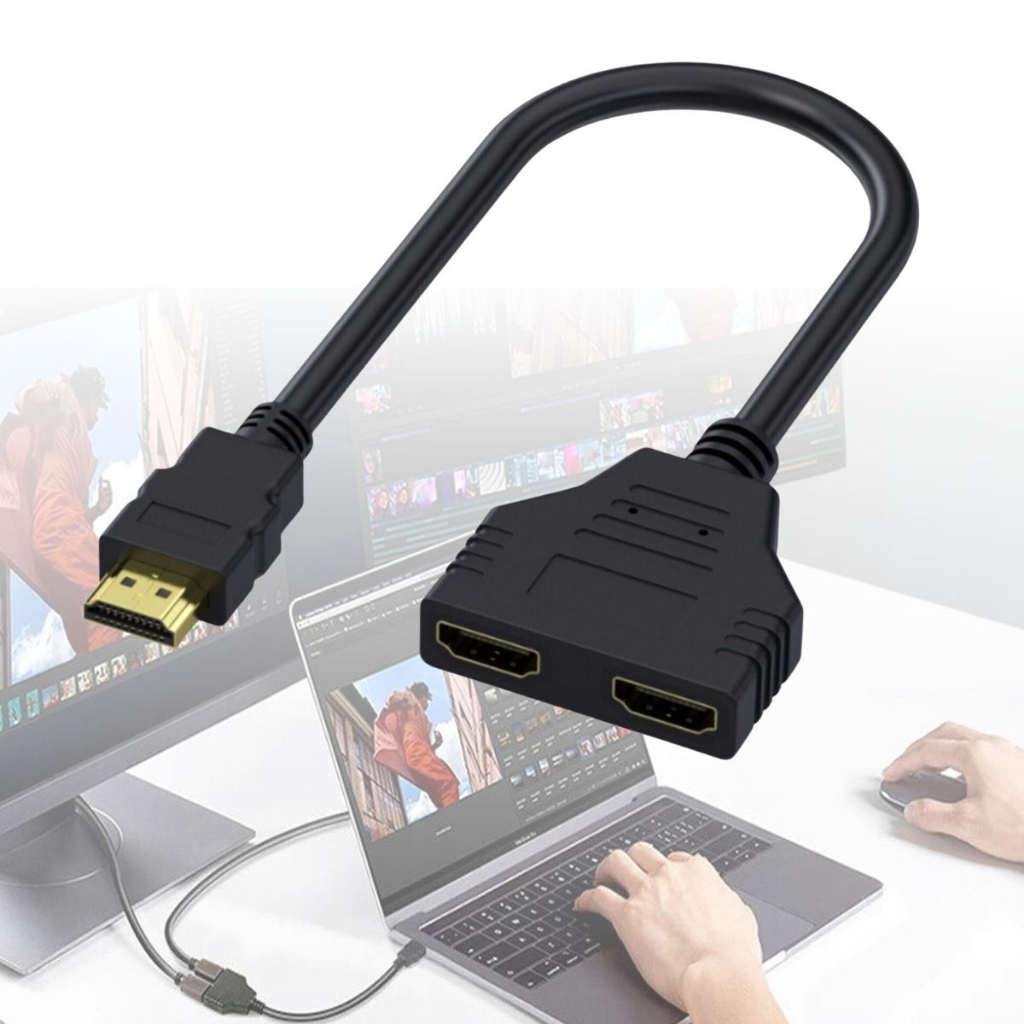 Como duplicar sinal de 2 telas HDMI