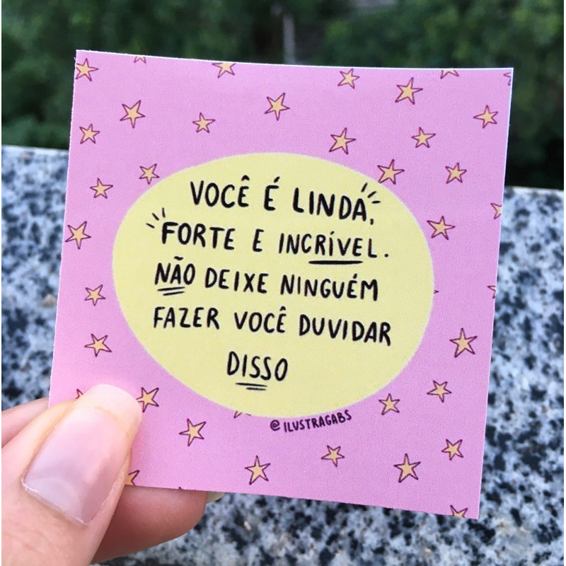48/96 Cartões com frase motivacioal | mensagem positiva de autoestima e ...