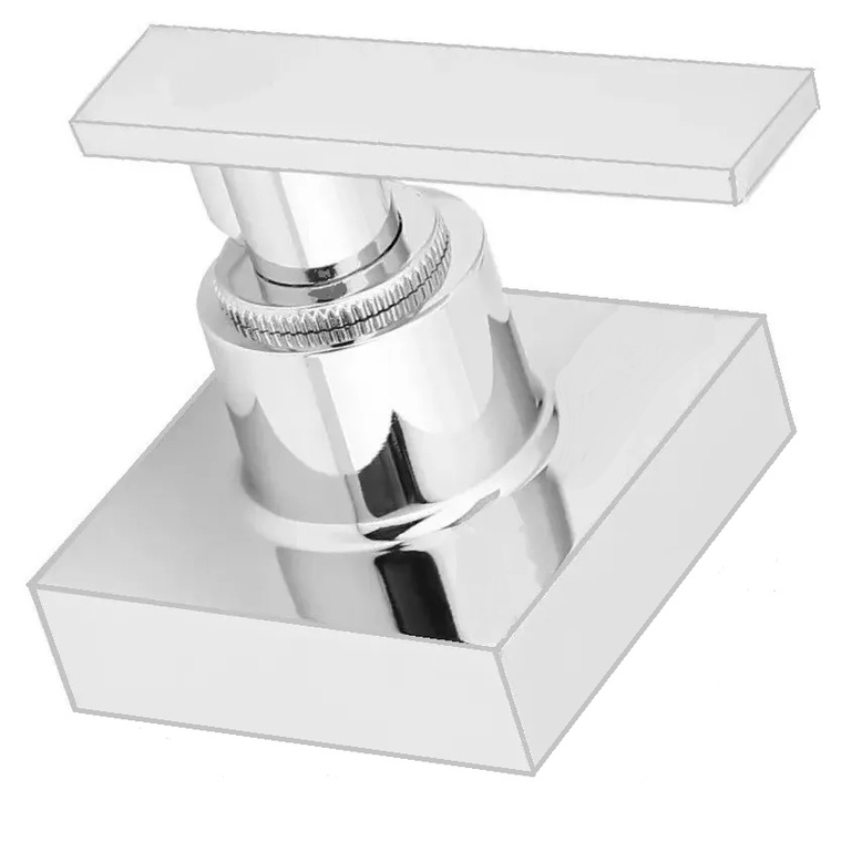 Acabamento Quadrado C-73 VM para Base Registros 3/4 " que possuam Padrão da marca Deca
