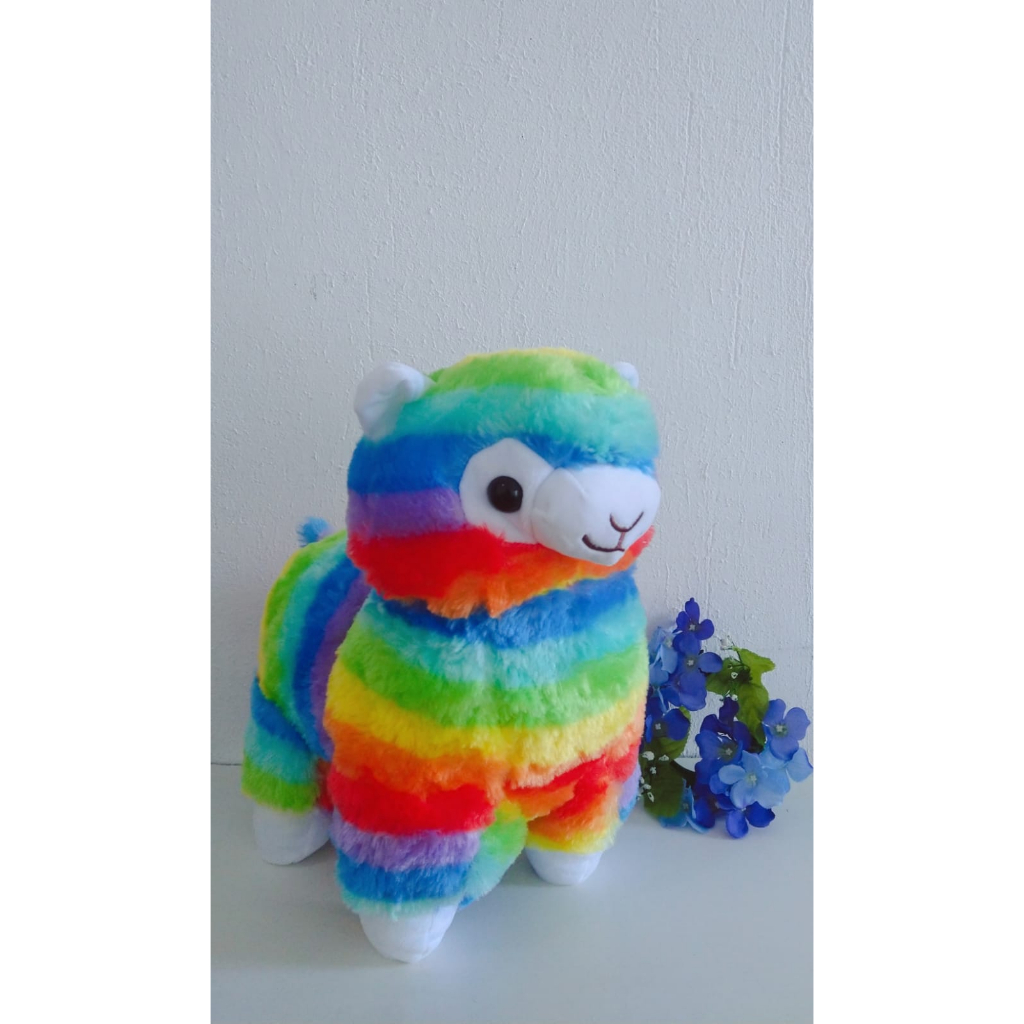 Lhama colorida Pelúcia big Br Machine 30cm | Shopee Brasil