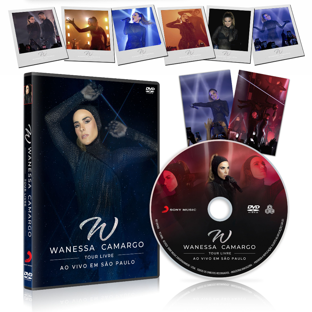 Blu-ray + DVD Wanessa Camargo - Tour Livre 2022 LEGENDADO (Ao Vivo
