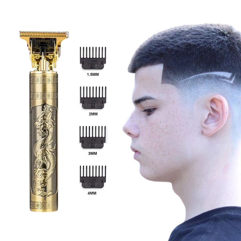 Máquina De Cortar Cabelo Para Barba Masculina Designer Aleatório Elétrico Profissional