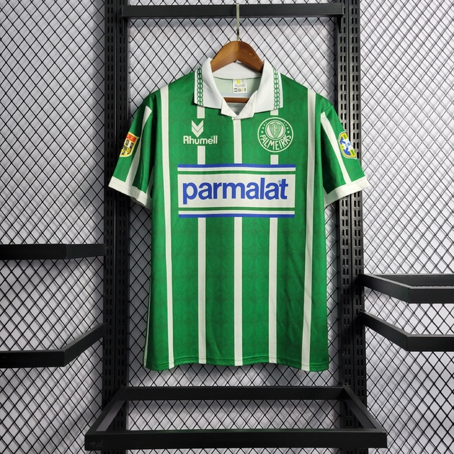 Camisa Do Palmeiras Retrô Parmalat Verde 1993 1994 - Camiseta De Time De Futebol Oficial Tailandesa 1:1