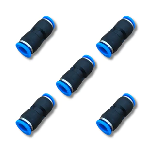 Kit 5 União Pneumática Reta 8mm