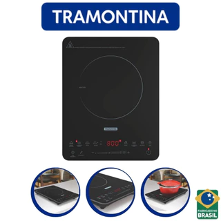 Fogão cooktop elétrica Tramontina Prime Slim Touch EI 30 preto 127V