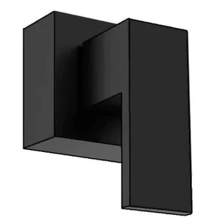 Acabamento Alavanca Quadrada Preto Para Registros Pressão/Gaveta Estria Deca 1/2"-3/4" Em Metal Luxo