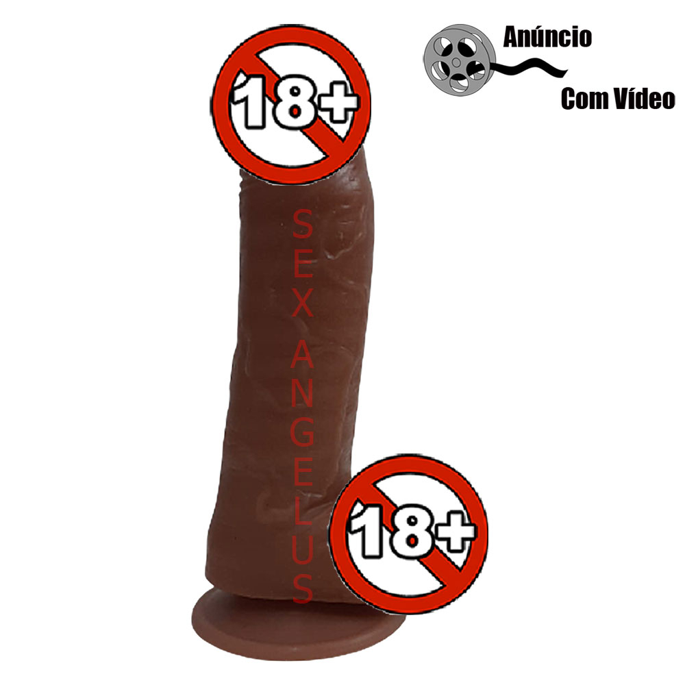 Dildo Penis Consolo Moreno Pinto De Borracha Realistico Com Ventosa 18 X  4,0cm Silicone Sex Shop | Shopee Brasil