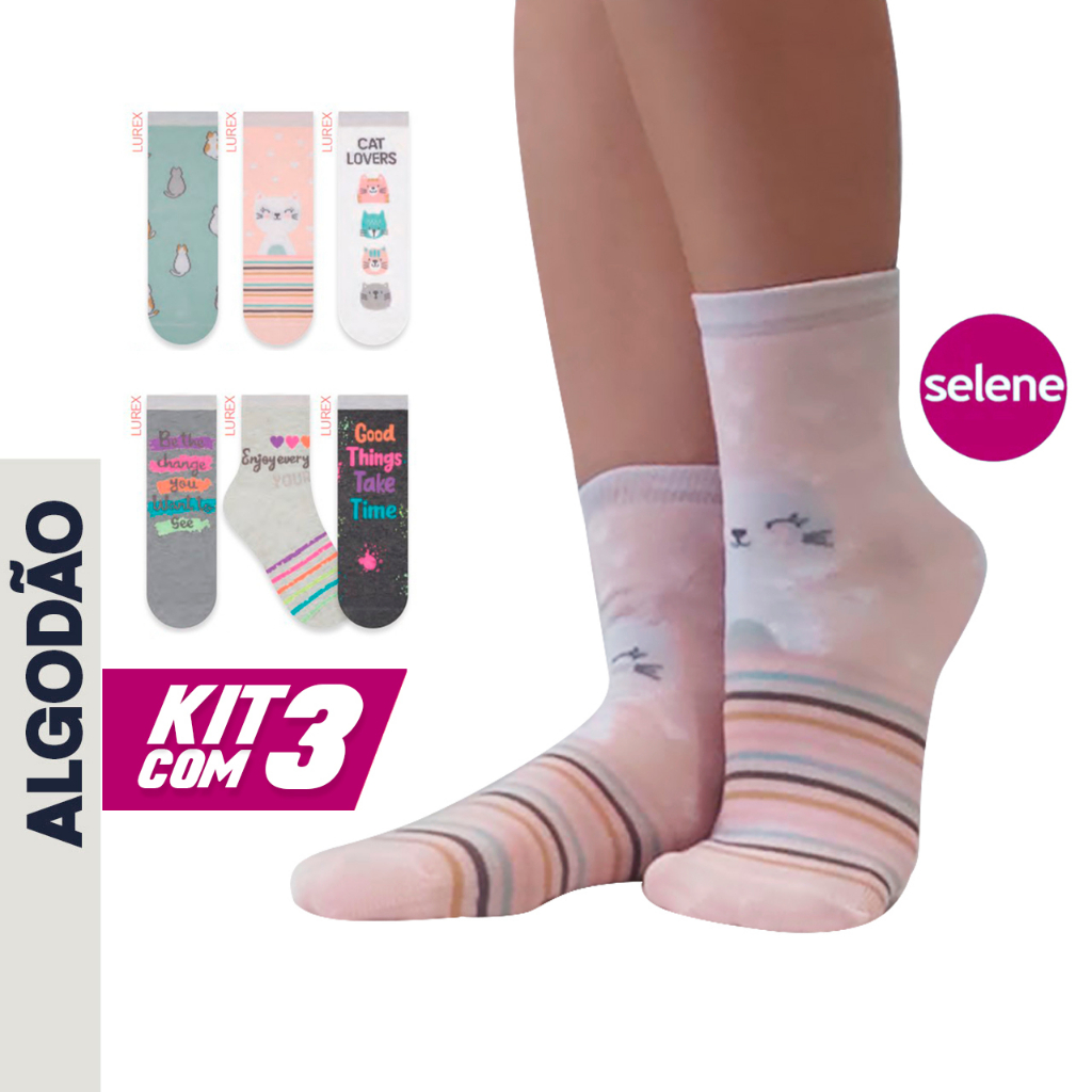 kit-3-pares-meia-cano-m-dio-algod-o-feminina-estampada-com-lurex-selene
