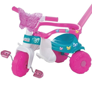 Totoka Motinha Triciclo Infantil Totokinha Bebe Menina Rosa