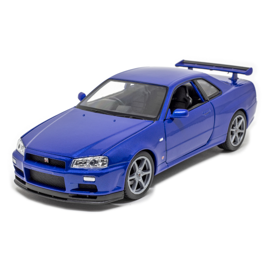Miniatura de Carro Nissan Skyline GT-R R34 1/24 Welly | Shopee Brasil