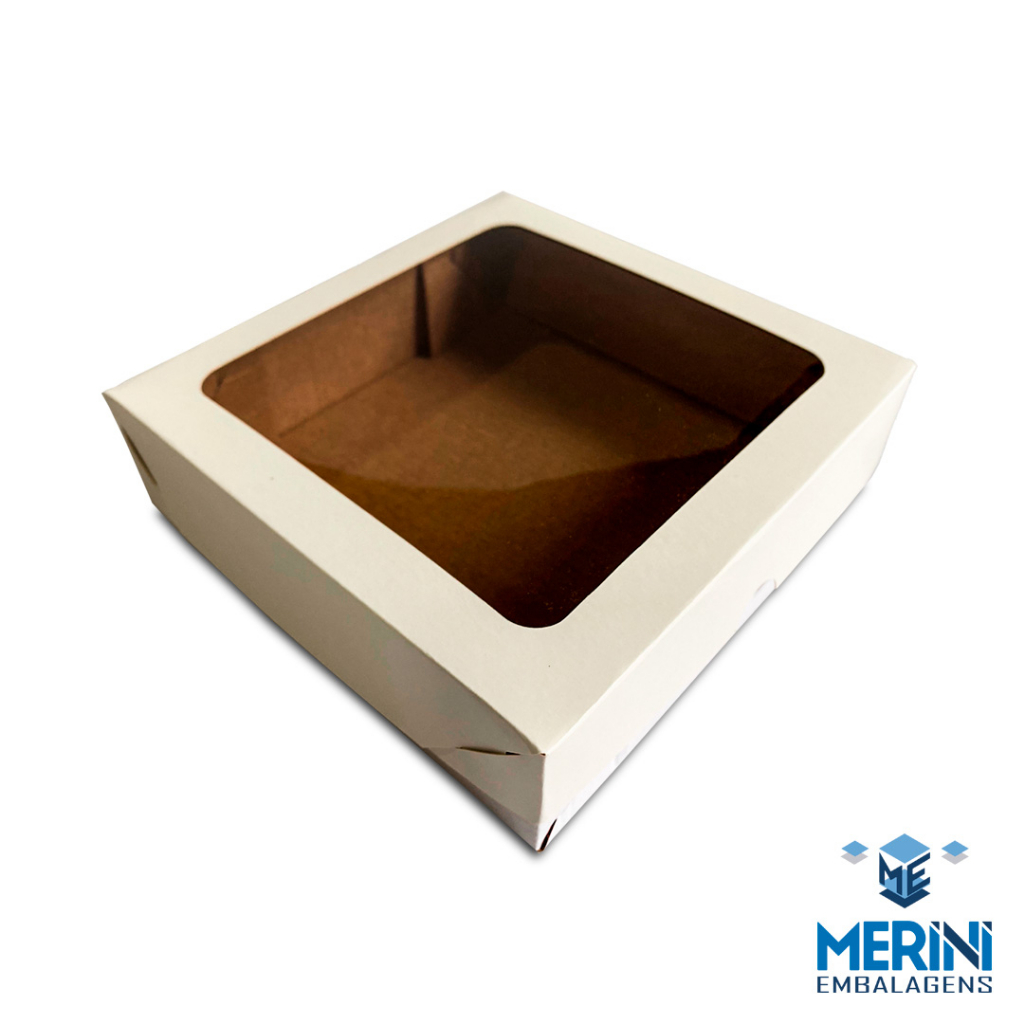 Scatola Per Torte BrandNewCake – 30x30x5 Cm, Confezione Da 3, Cartone Kraft Robusto, Naturale E Versatile