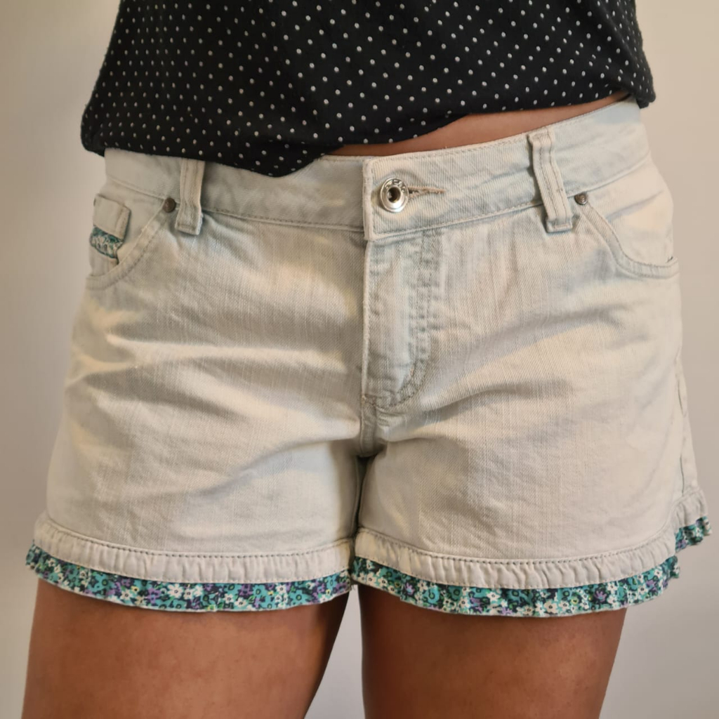 Short best sale jeans desbotado